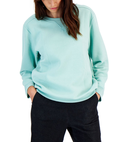 Petite Fleece Crewneck Sweatshirt